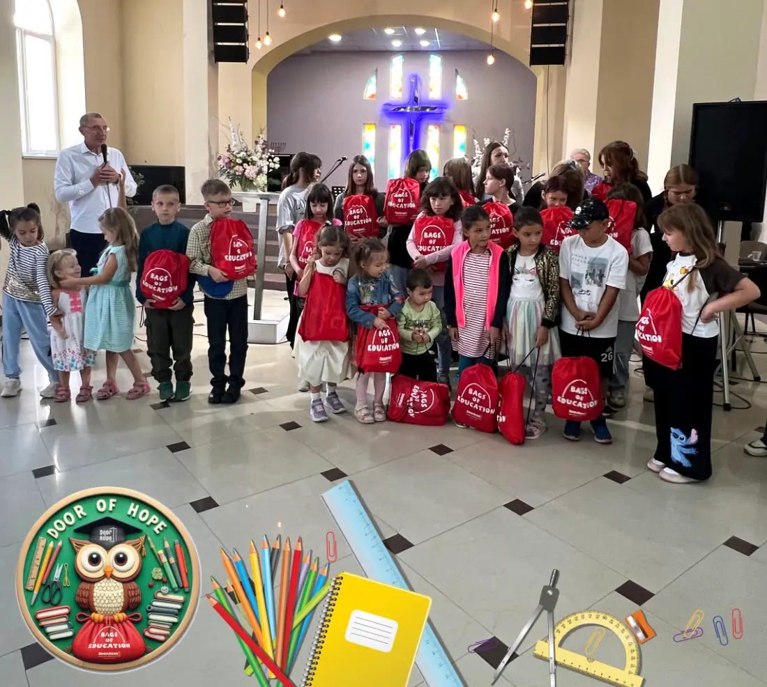 At the New Life Church in Liviv (Ukraine), Door of Hope was able to support t...