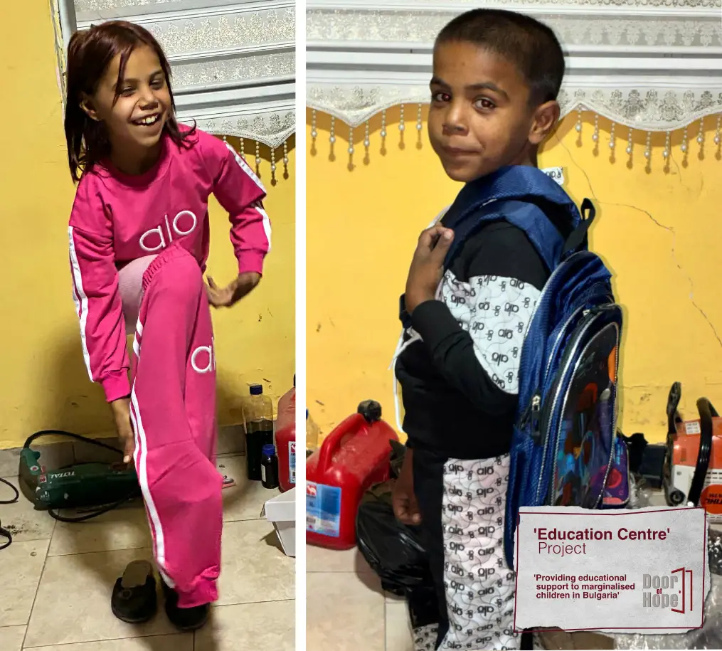 In Bulgaria, our tracksuits and school materials arrived for nearly 20 childr...